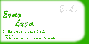 erno laza business card